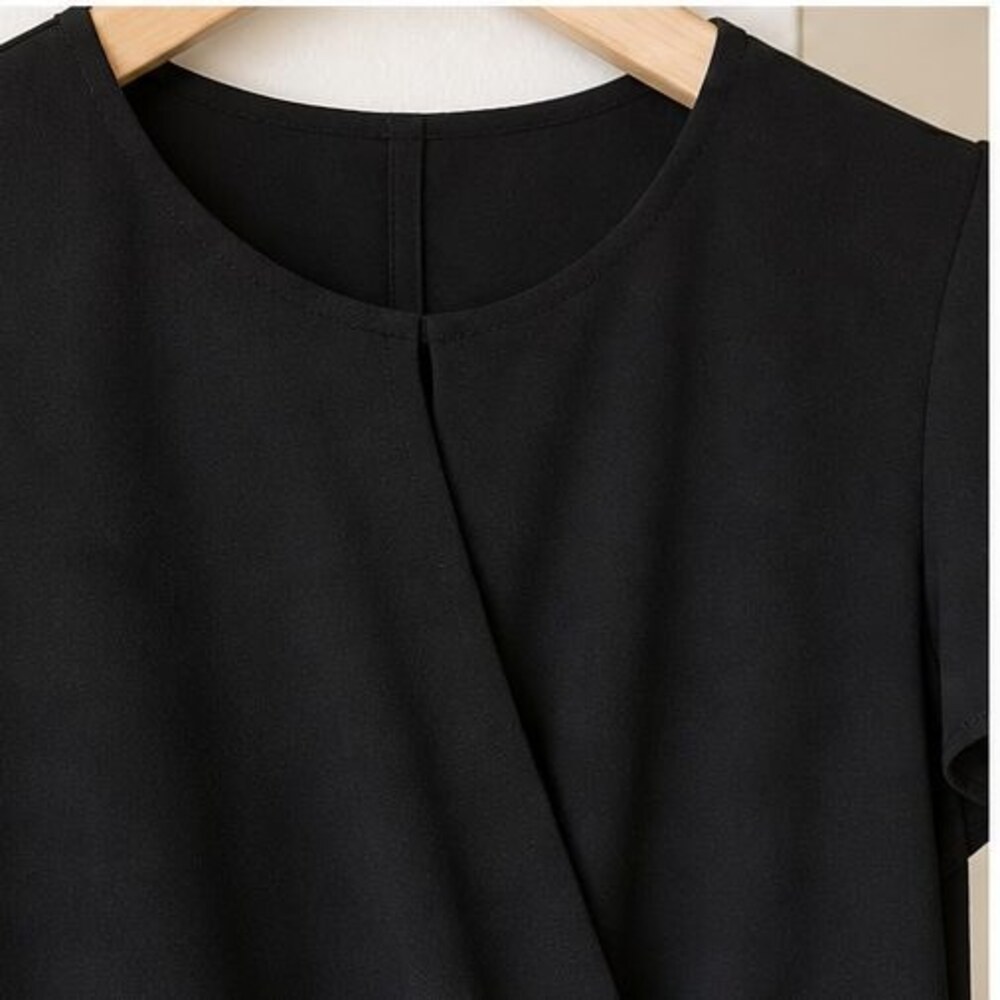 Black Ruffle Blouse - Picture 4 of 6